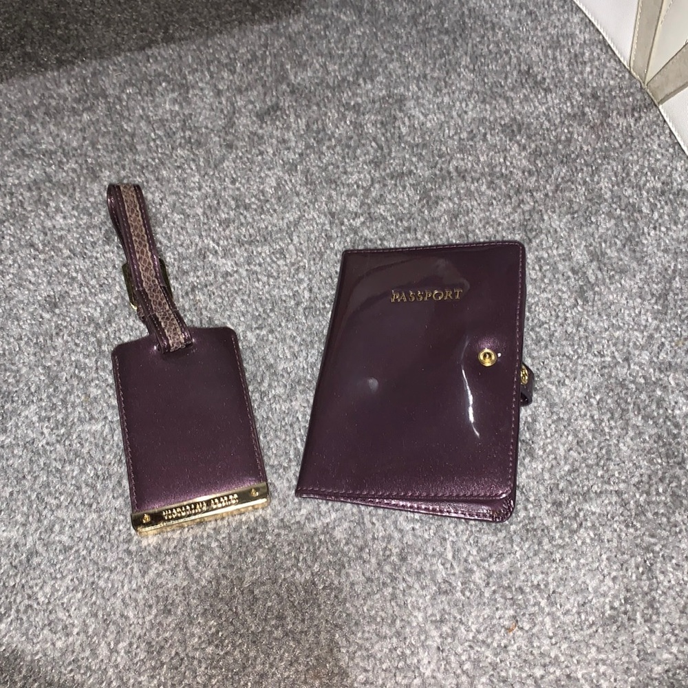 Victoria Secret luggage tag and passport holder